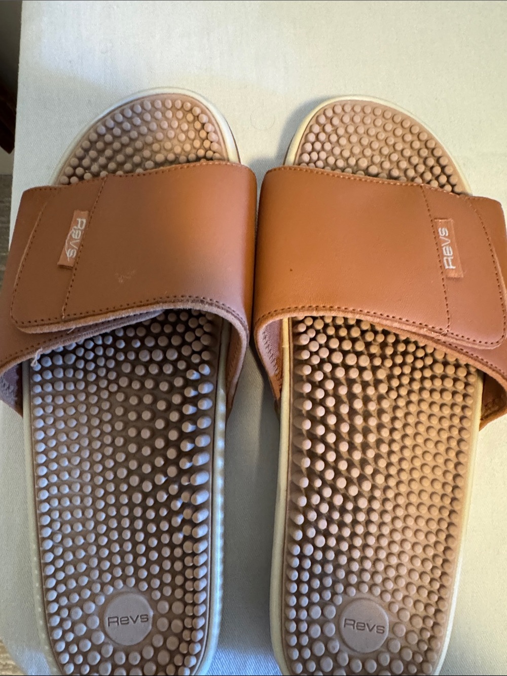 REVS slip on in camel color